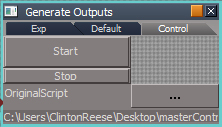 generate outputs panel